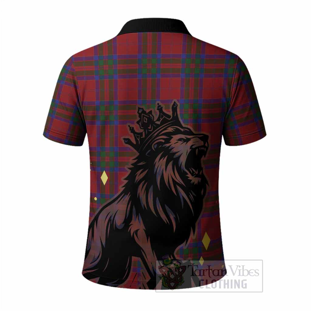 MacGillivray (McGillivray) Tartan Family Crest Polo Shirt Crowned Lion Roaring