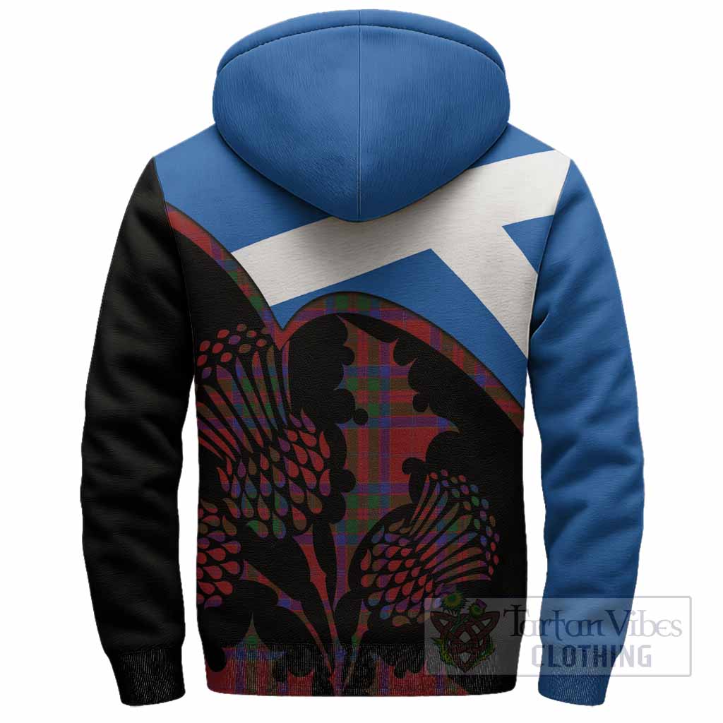 MacGillivray (McGillivray) Tartan Family Crest Sherpa Hoodie Scotland Thistle Floral Flag Style