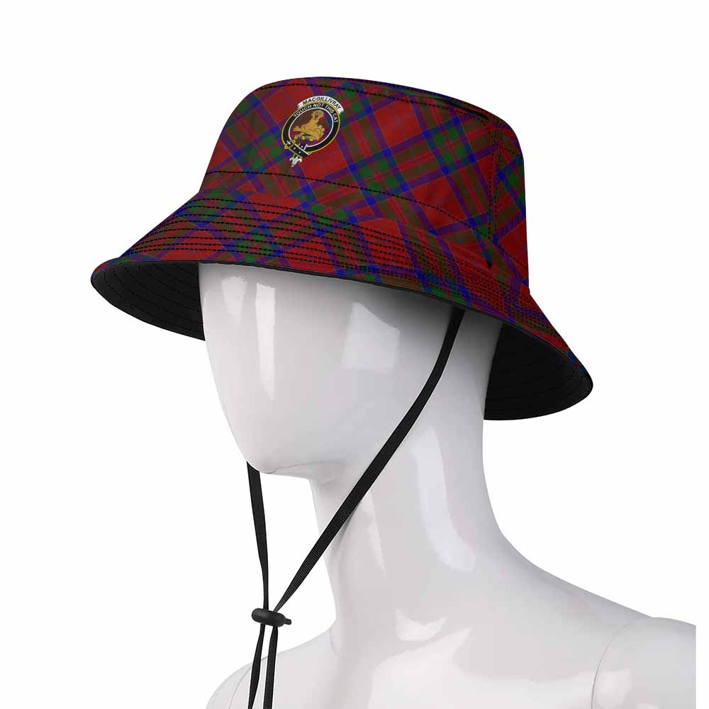MacGillivray (McGillivray) Tartan Fishing Hat with Family Crest