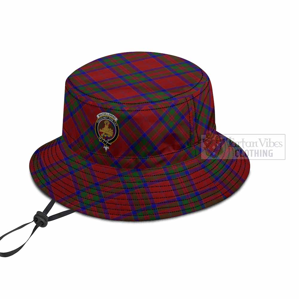 MacGillivray (McGillivray) Tartan Fishing Hat with Family Crest