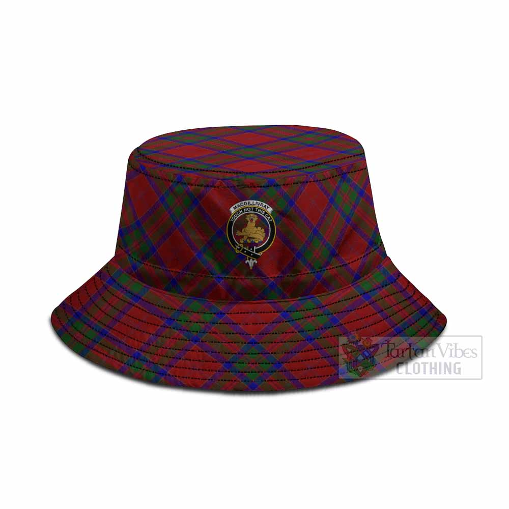 MacGillivray (McGillivray) Tartan Fishing Hat with Family Crest