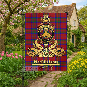 MacGillivray (McGillivray) Tartan Garden Flag with Highland Thistle Cherish Family Crest Style