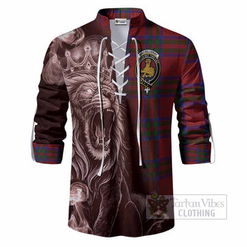 MacGillivray (McGillivray) Tartan Ghillie Shirt Roaring Lion Heritage