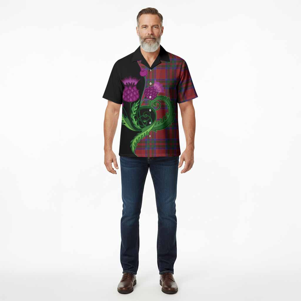 MacGillivray (McGillivray) Tartan Hawaiian Shirt Traditional Scottish Thistle