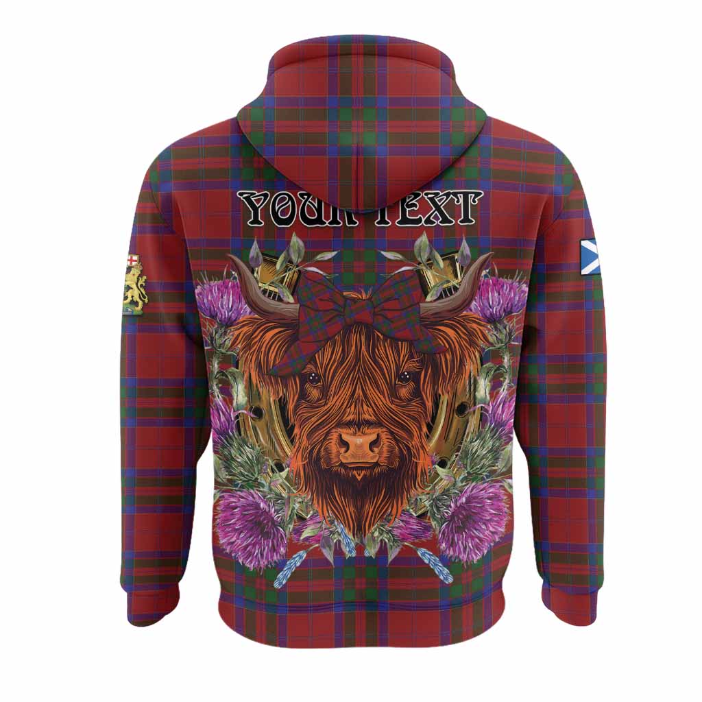 MacGillivray (McGillivray) Tartan Hoodie Scottish Thistle Heilan Coo