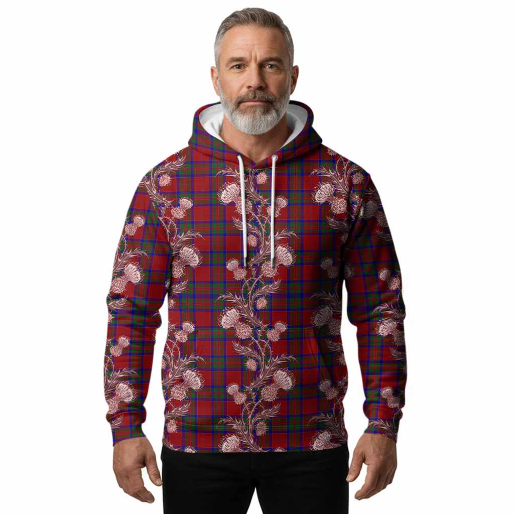MacGillivray (McGillivray) Tartan Hoodie Seamless Scottish Thistle Flowers