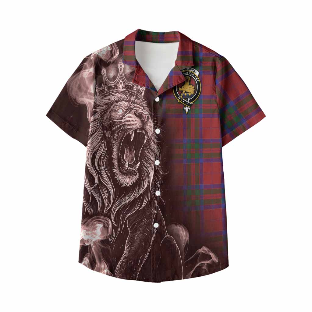MacGillivray (McGillivray) Tartan Kid Hawaiian Shirt Roaring Lion Heritage