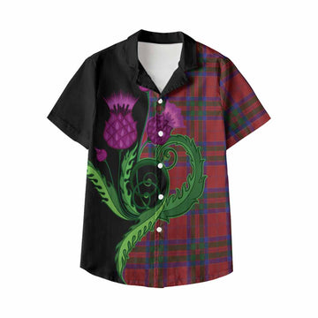 MacGillivray (McGillivray) Tartan Kid Hawaiian Shirt Traditional Scottish Thistle