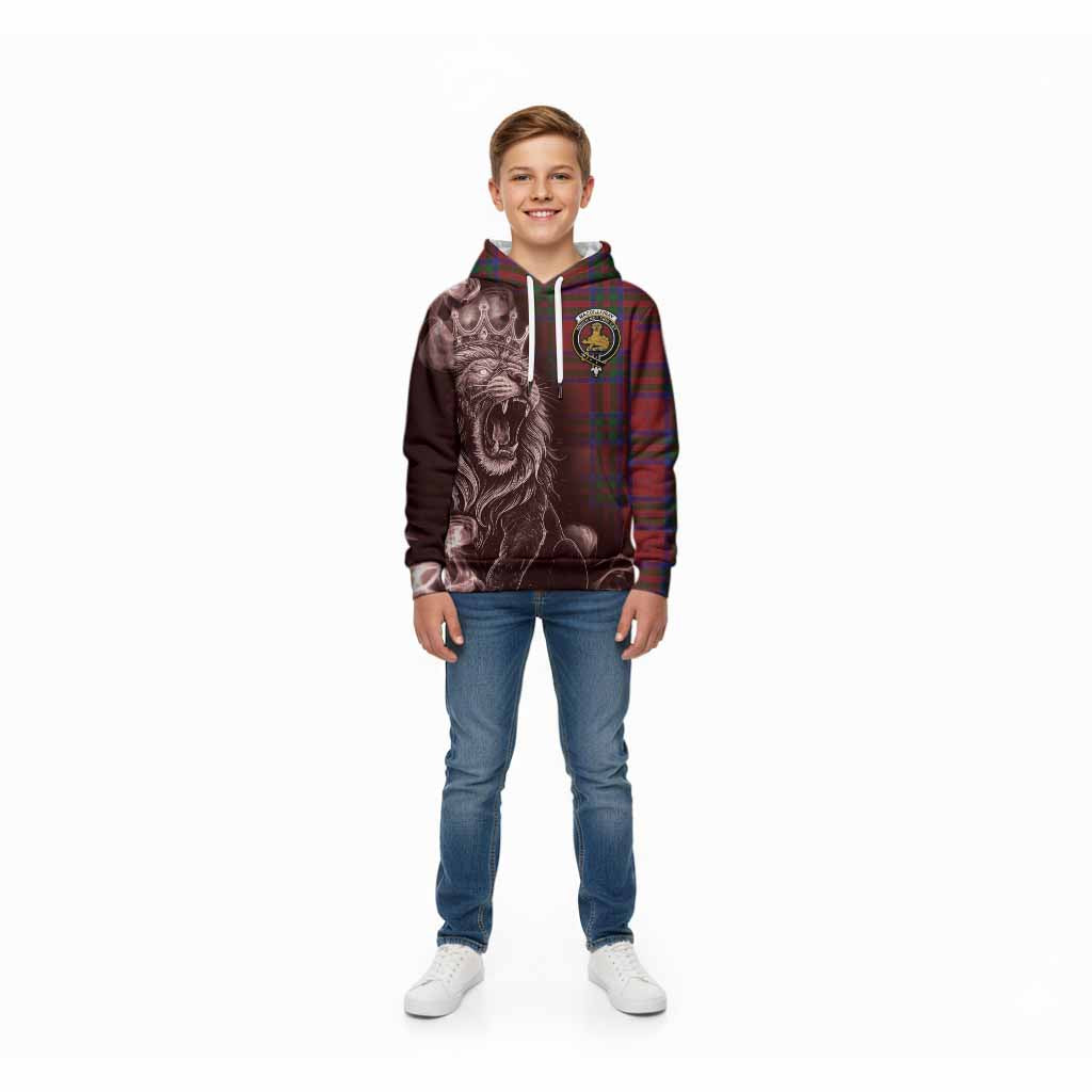 MacGillivray (McGillivray) Tartan Kid Hoodie Roaring Lion Heritage