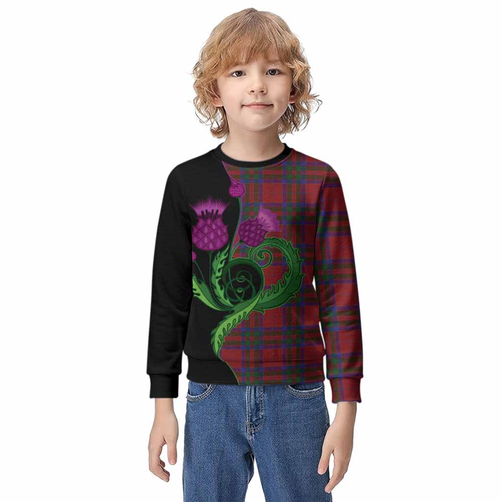 MacGillivray (McGillivray) Tartan Kid Knitted Sweatshirt Traditional Scottish Thistle