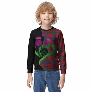 MacGillivray (McGillivray) Tartan Kid Knitted Sweatshirt Traditional Scottish Thistle