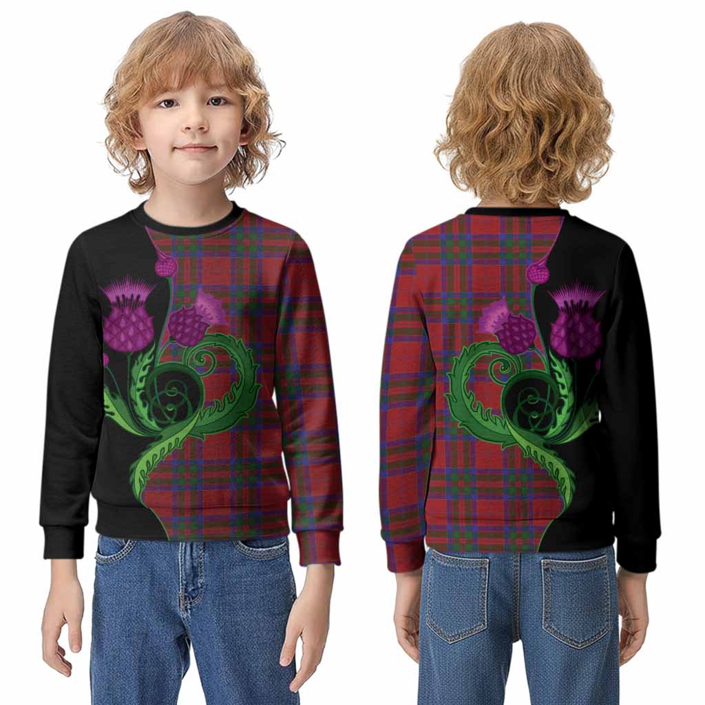 MacGillivray (McGillivray) Tartan Kid Knitted Sweatshirt Traditional Scottish Thistle
