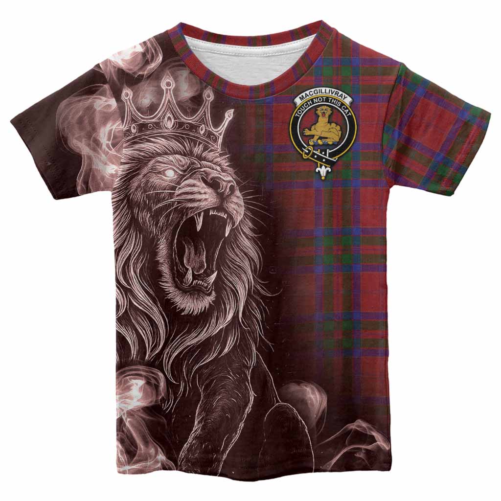 MacGillivray (McGillivray) Tartan Kid T-shirt Roaring Lion Heritage