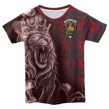 MacGillivray (McGillivray) Tartan Kid T-shirt Roaring Lion Heritage