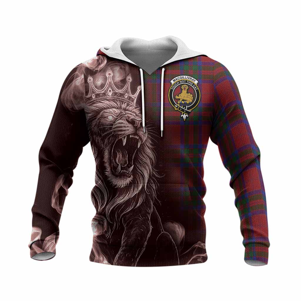 MacGillivray (McGillivray) Tartan Knitted Hoodie Roaring Lion Heritage