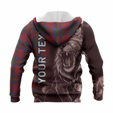 MacGillivray (McGillivray) Tartan Knitted Hoodie Roaring Lion Heritage