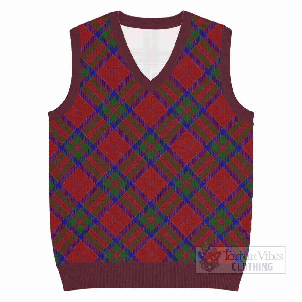 MacGillivray (McGillivray) Tartan  Knitted V-Neck Vest Cross Style