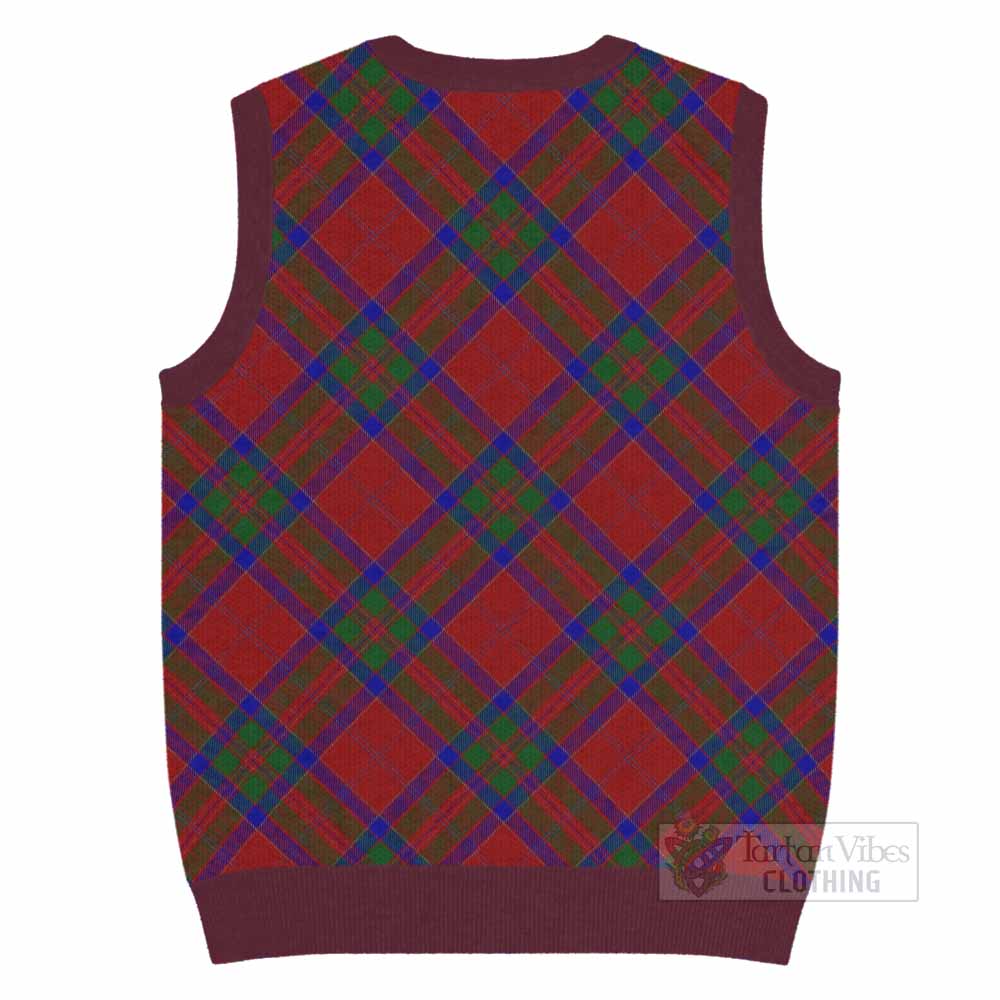 MacGillivray (McGillivray) Tartan  Knitted V-Neck Vest Cross Style