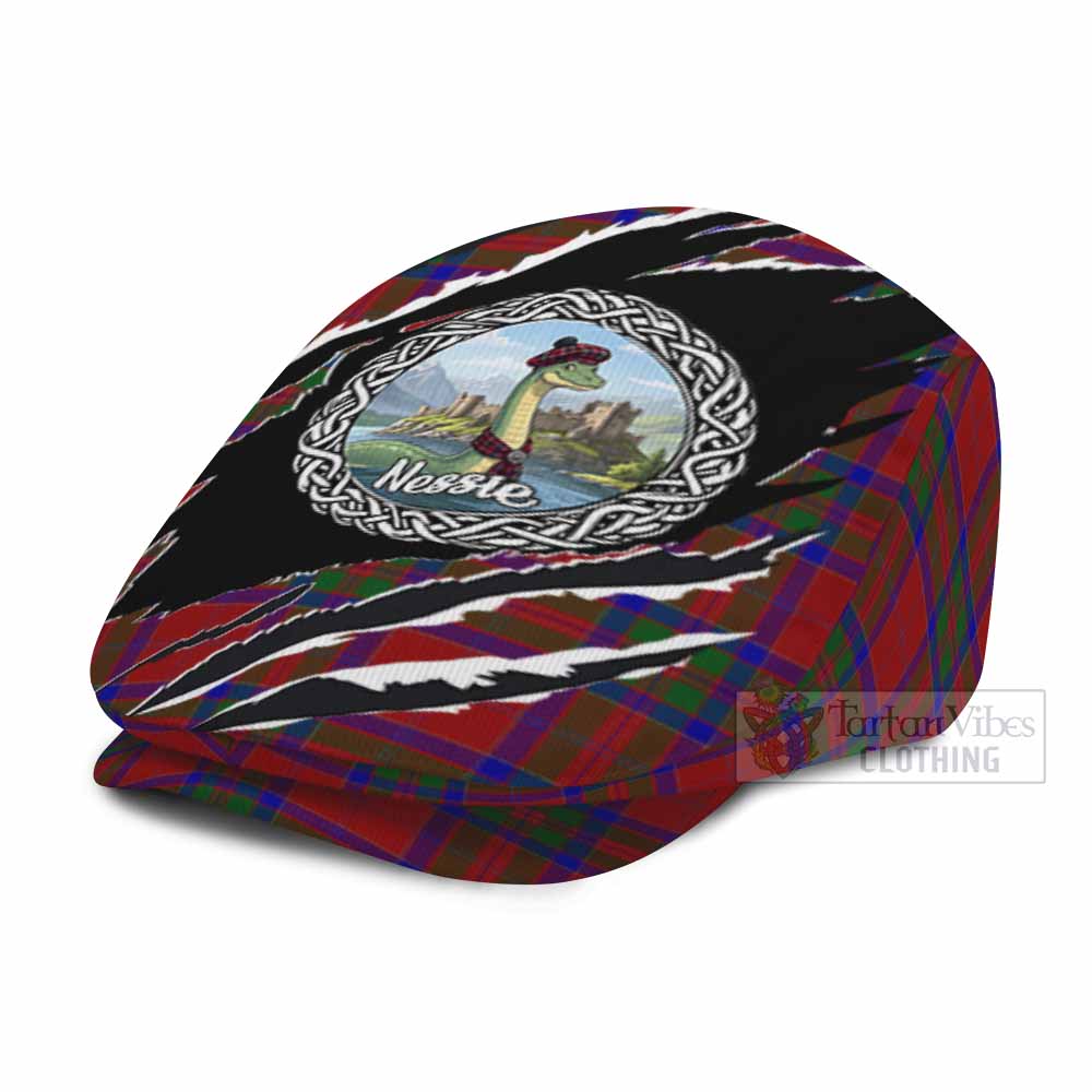 MacGillivray (McGillivray) Tartan Loch Ness Monster Flat Cap, Jeff Cap Celtic Knot Nessie Art