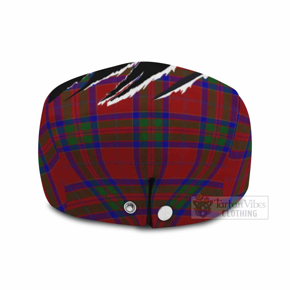 MacGillivray (McGillivray) Tartan Loch Ness Monster Flat Cap, Jeff Cap Celtic Knot Nessie Art