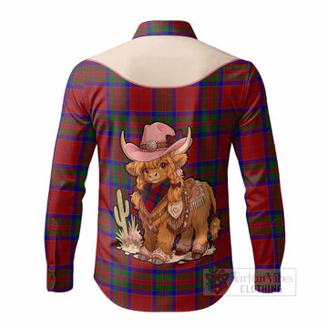 MacGillivray (McGillivray) Tartan Long Sleeve Button Shirts Wee Coo Cowgirl Cute Style