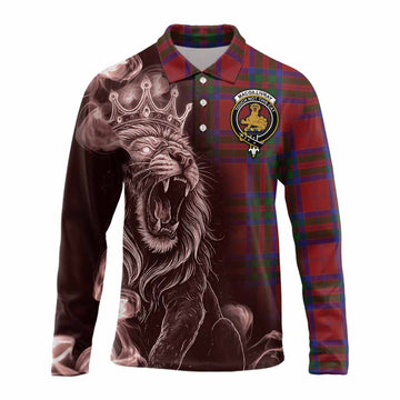 MacGillivray (McGillivray) Tartan Long Sleeve Polo Shirt Roaring Lion Heritage