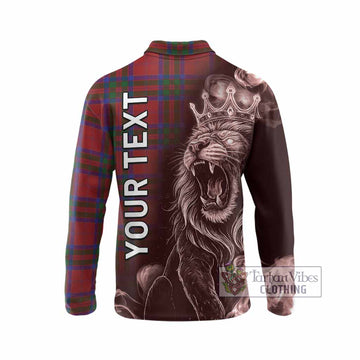 MacGillivray (McGillivray) Tartan Long Sleeve Polo Shirt Roaring Lion Heritage