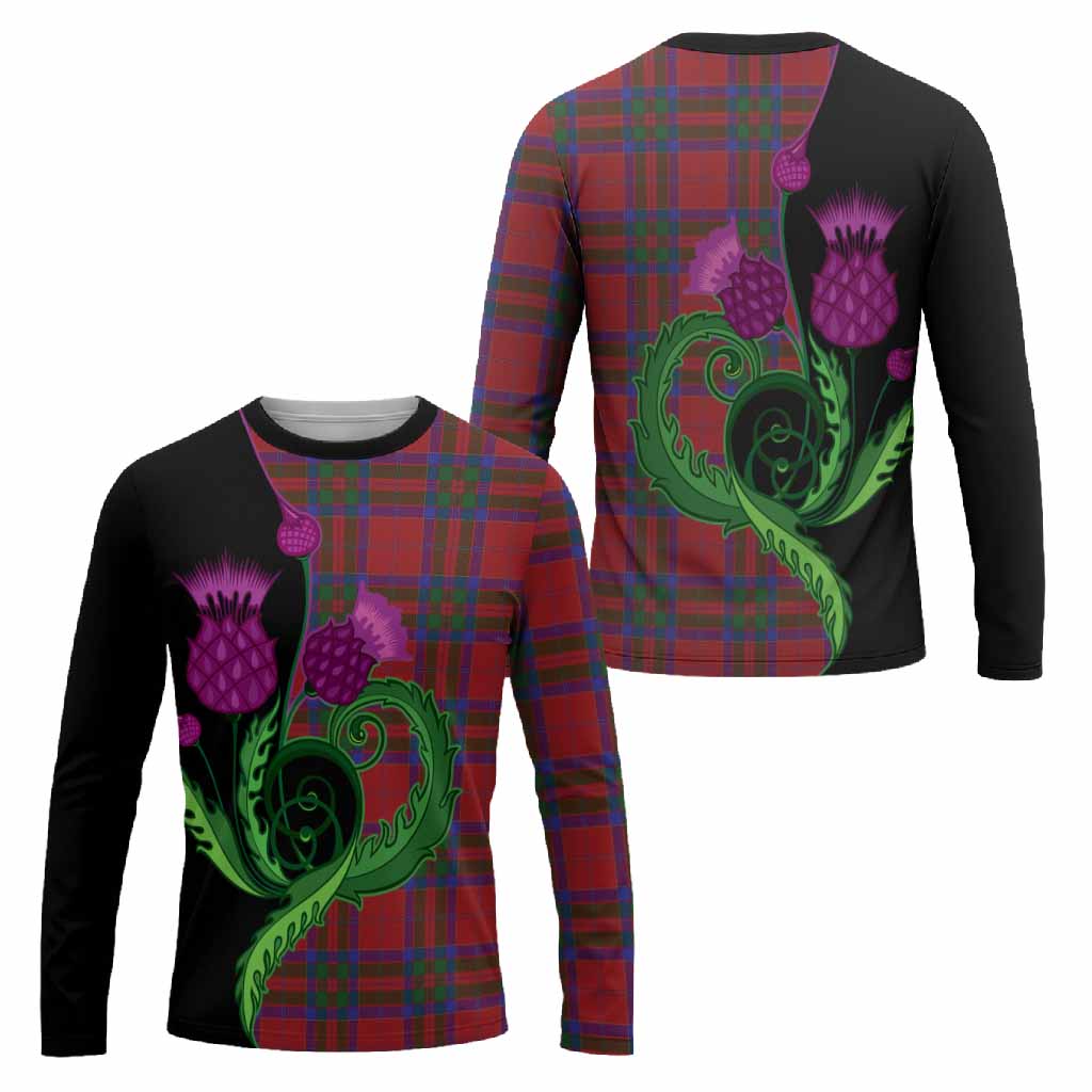 MacGillivray (McGillivray) Tartan Long Sleeve T-Shirt Traditional Scottish Thistle