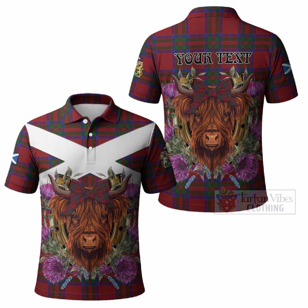MacGillivray (McGillivray) Tartan Polo Shirt Scottish Thistle Heilan Coo