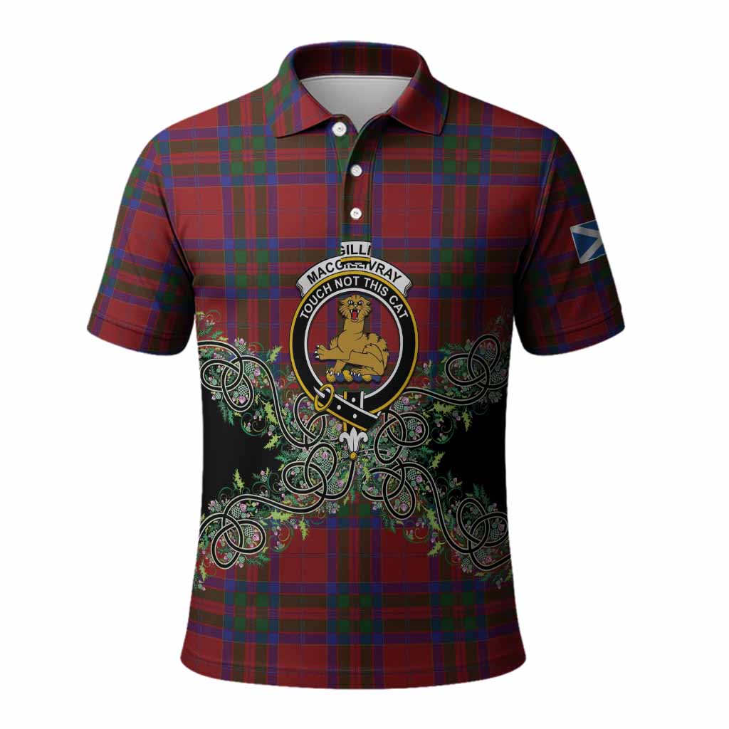 MacGillivray (McGillivray) Tartan Polo Shirt Thistle Scottish Spirit
