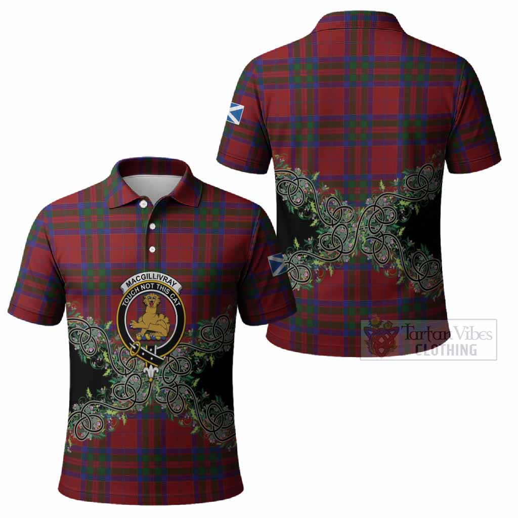 MacGillivray (McGillivray) Tartan Polo Shirt Thistle Scottish Spirit