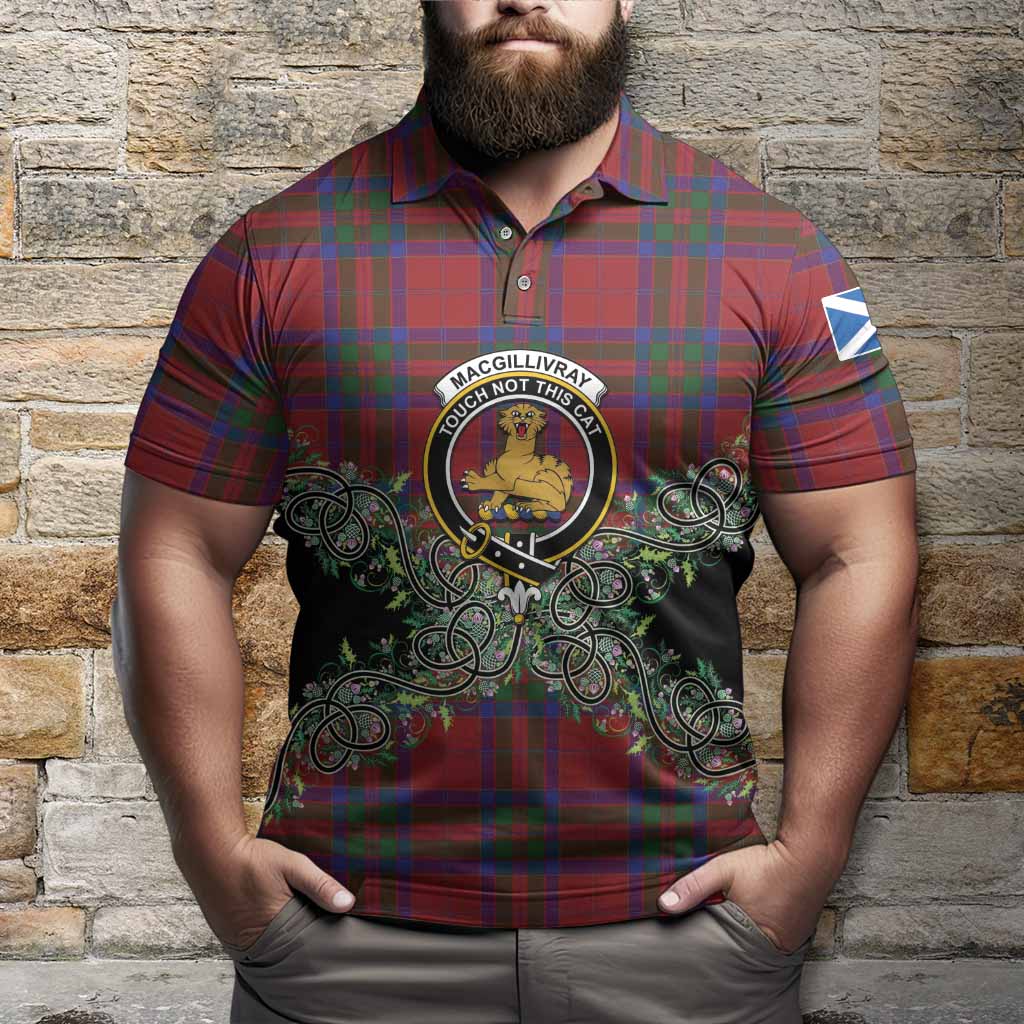 MacGillivray (McGillivray) Tartan Polo Shirt Thistle Scottish Spirit