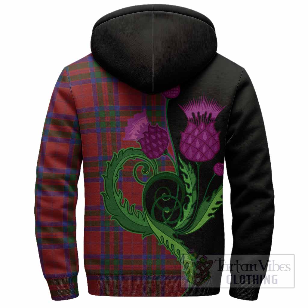 MacGillivray (McGillivray) Tartan Sherpa Hoodie Traditional Scottish Thistle