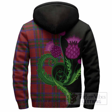 MacGillivray (McGillivray) Tartan Sherpa Hoodie Traditional Scottish Thistle