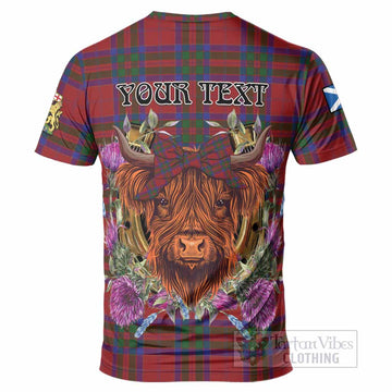 MacGillivray (McGillivray) Tartan T-Shirt Scottish Thistle Heilan Coo