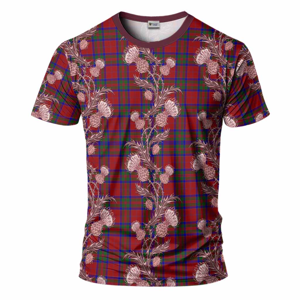 MacGillivray (McGillivray) Tartan T-Shirt Seamless Scottish Thistle Flowers