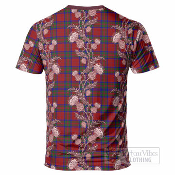 MacGillivray (McGillivray) Tartan T-Shirt Seamless Scottish Thistle Flowers
