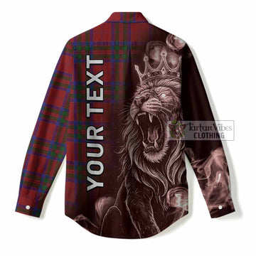 MacGillivray (McGillivray) Tartan Women Casual Shirt Roaring Lion Heritage