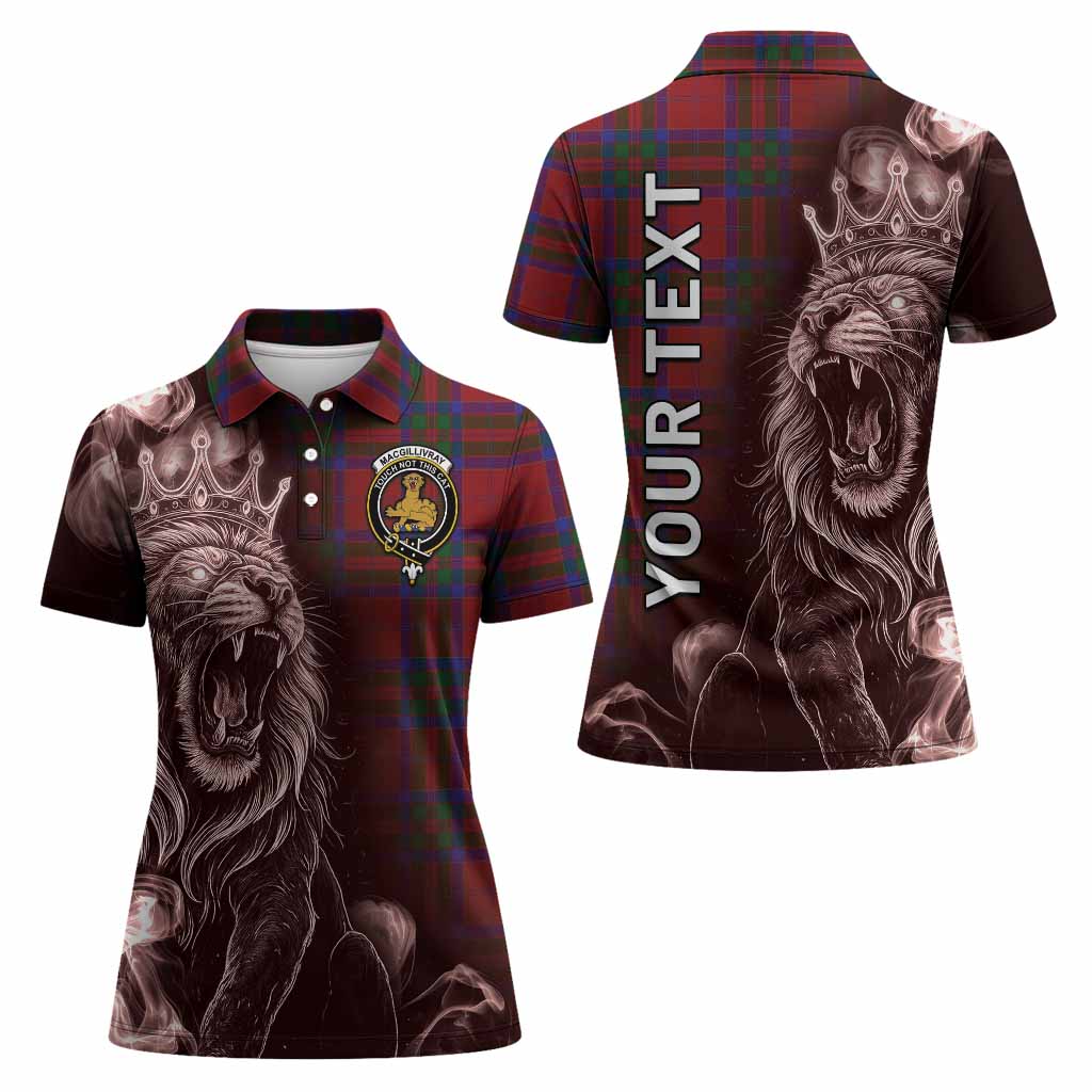 MacGillivray (McGillivray) Tartan Women Polo Shirt Roaring Lion Heritage