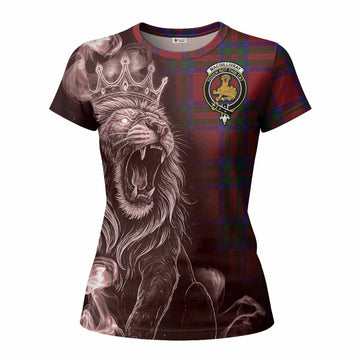 MacGillivray (McGillivray) Tartan Women T shirt Roaring Lion Heritage
