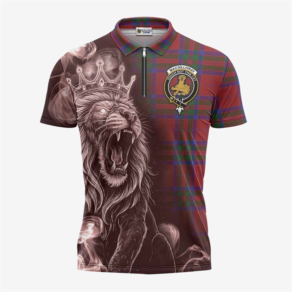 MacGillivray (McGillivray) Tartan Zipper Polo Shirt Roaring Lion Heritage