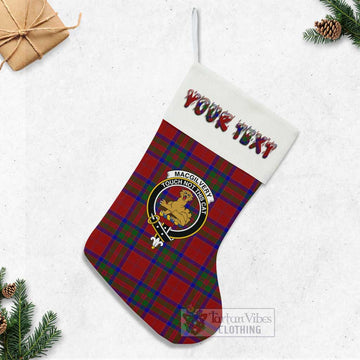 MacGilvery (McGilvery) Tartan Family Crest Christmas Stocking with Personalized Text - Tartan Vibes Clothing