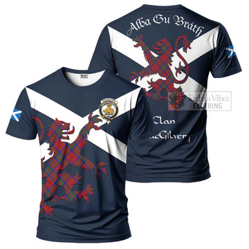 MacGilvery (McGilvery) Tartan Lion Rampant T-Shirt Proudly Display Your Heritage with Alba Gu Brath and Clan Name Kid's Shirt - Tartan Vibes Clothing