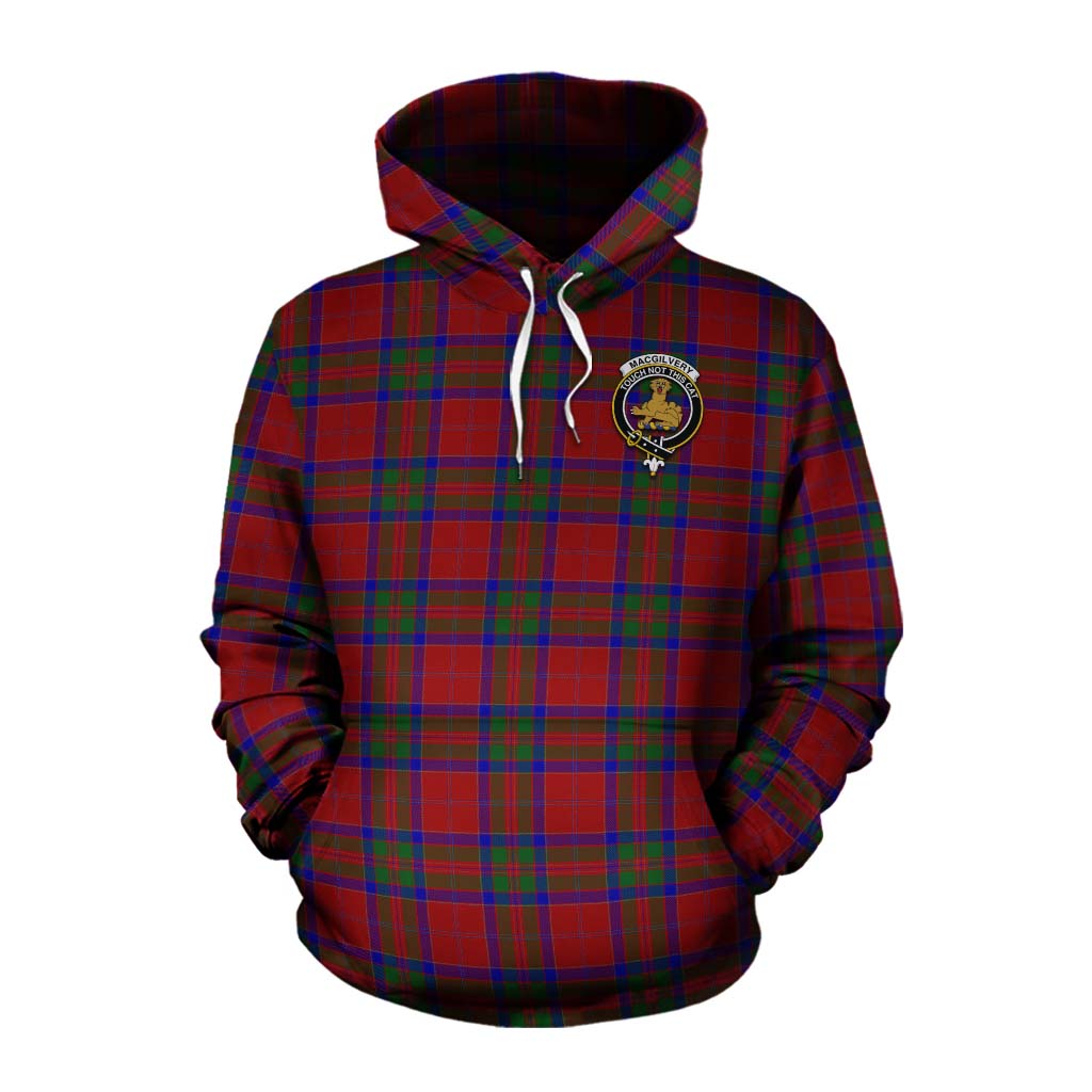 MacGilvery (McGilvery) Tartan Cotton Hoodie with Family Crest Celtic Skull Style Pullover Hoodie XS - Tartan Vibes Clothing
