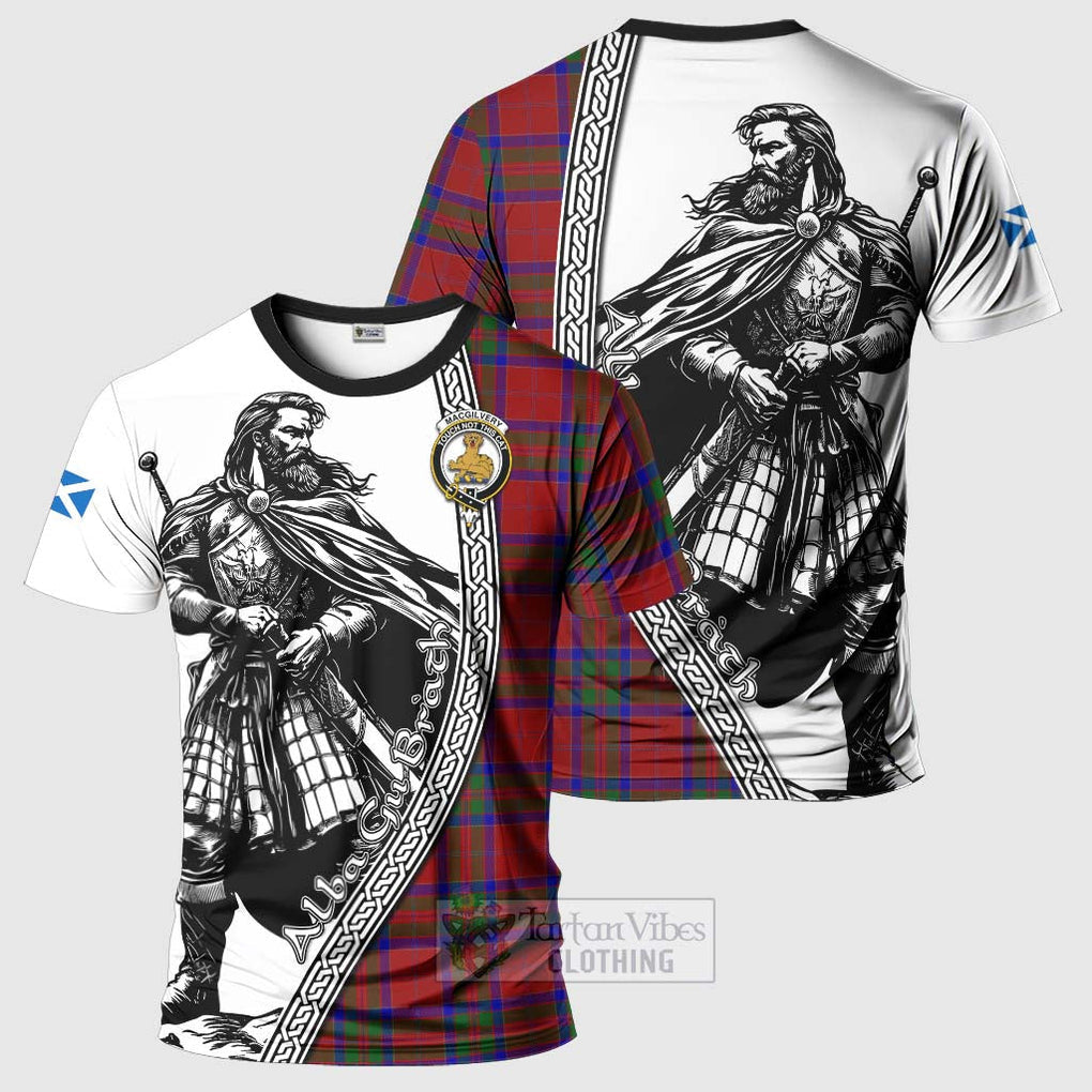 MacGilvery (McGilvery) Tartan Clan Crest T-Shirt with Highlander Warrior Celtic Style Kid's Shirt - Tartan Vibes Clothing