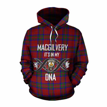 MacGilvery (McGilvery) Tartan Cotton Hoodie with Family Crest DNA In Me Style Pullover Hoodie XS - Tartan Vibes Clothing