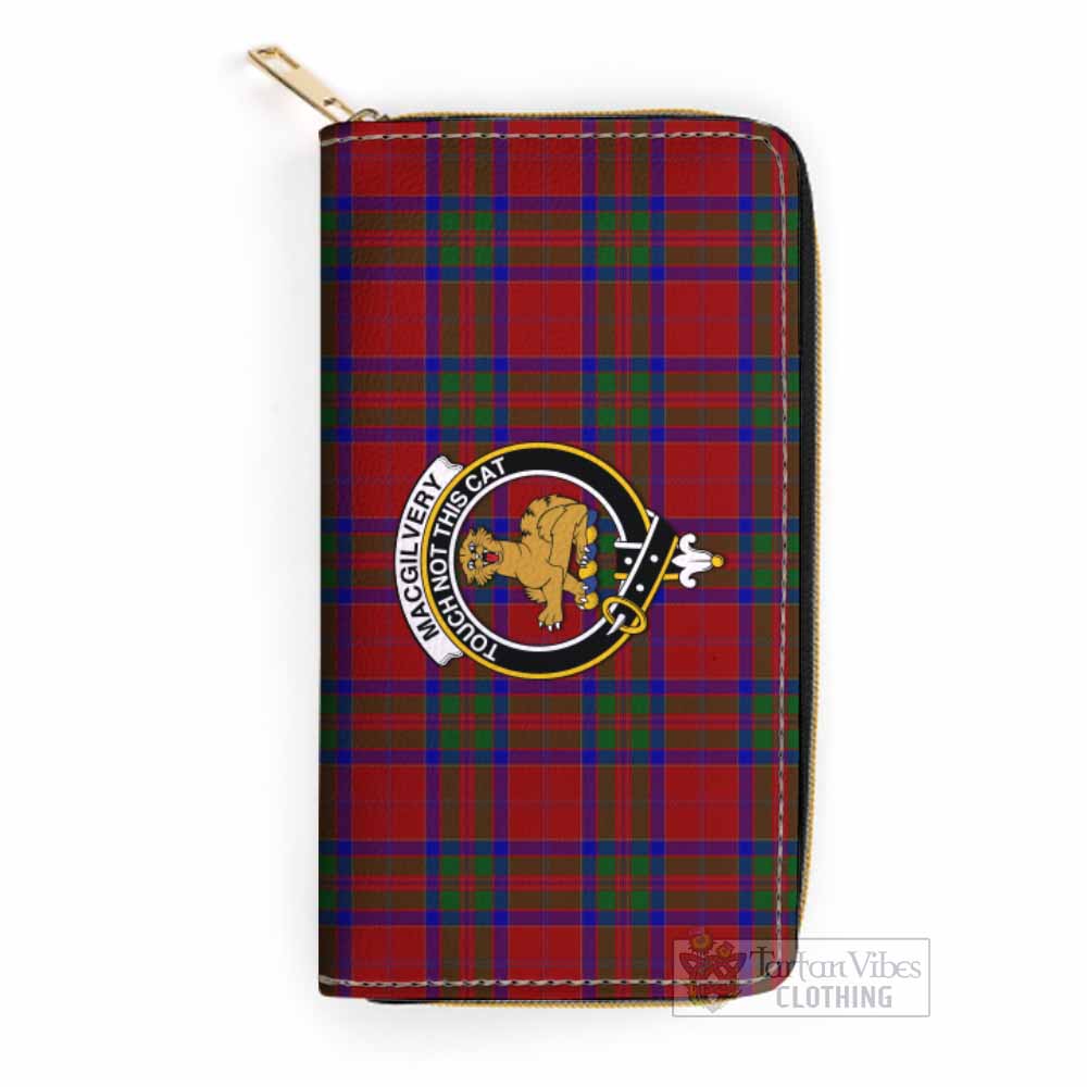 MacGilvery (McGilvery) Tartan Women's Leather Wallet with Family Crest One Size 19.7*10.5*3.5 cm - Tartan Vibes Clothing
