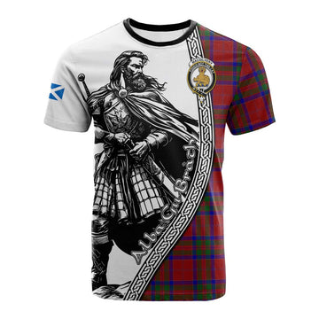 MacGilvery (McGilvery) Tartan Clan Crest Cotton T-shirt with Highlander Warrior Celtic Style