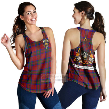 MacGilvery (McGilvery) Tartan Women's Racerback Tanks with Family Crest and Bearded Skull Holding Bottles of Whiskey 4XL - Tartan Vibes Clothing