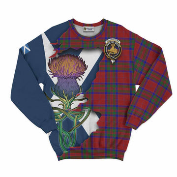 MacGilvery (McGilvery) Tartan Family Crest Sweatshirt Scottish Thistle Celtic Inspired Unisex - Tartan Vibes Clothing